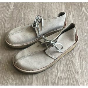 Clarks Desert Trek Suede Shoes Sand/Beige ~7